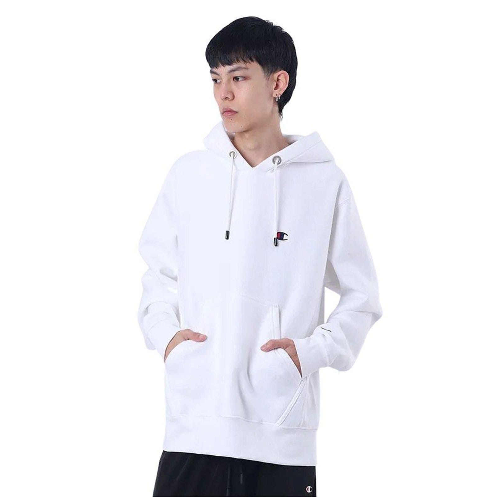 Vista 2 Moletom Canguru Champion Rw Ml Emb Logo Off White Champion off-white white