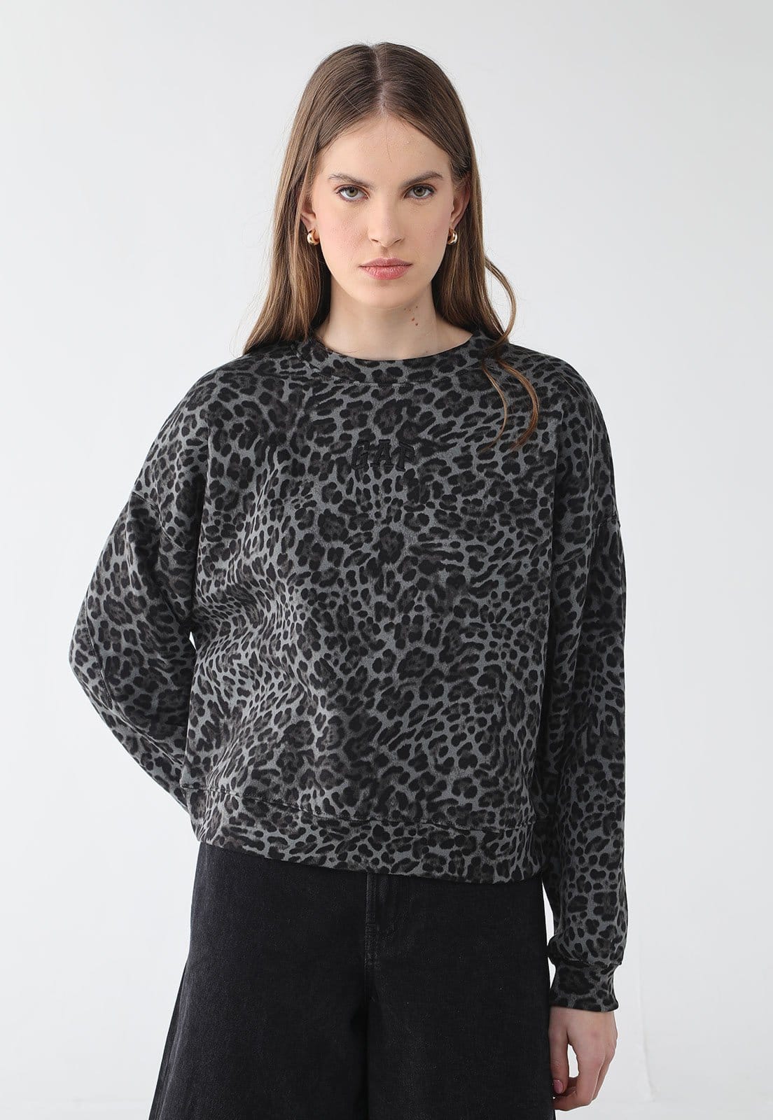 Blusa de Moletom Feminina GAP Animal Print