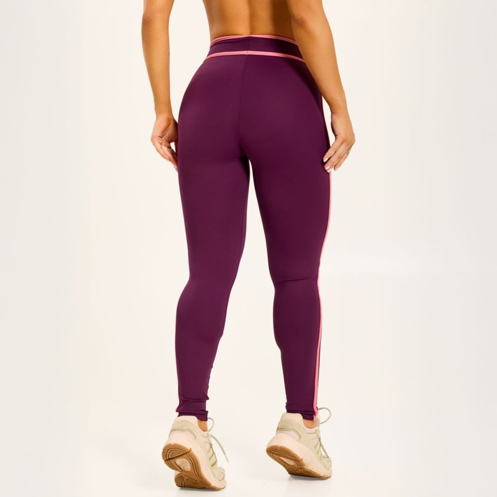 Vista 2 Legging Kindle Monarca Poliamida Donna Carioca roxo
