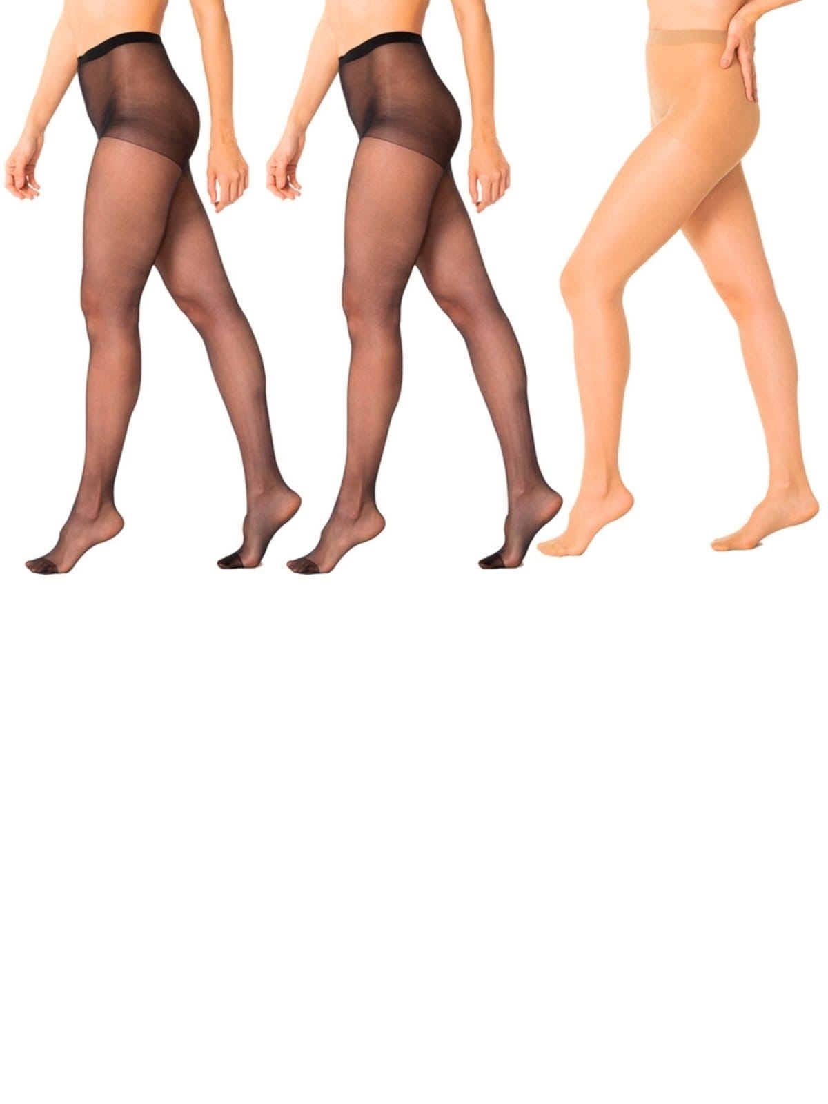 Vista principal Kit com 3 Meias Calças Fio 15 Adherence Trifil 6394 TRIFIL preto