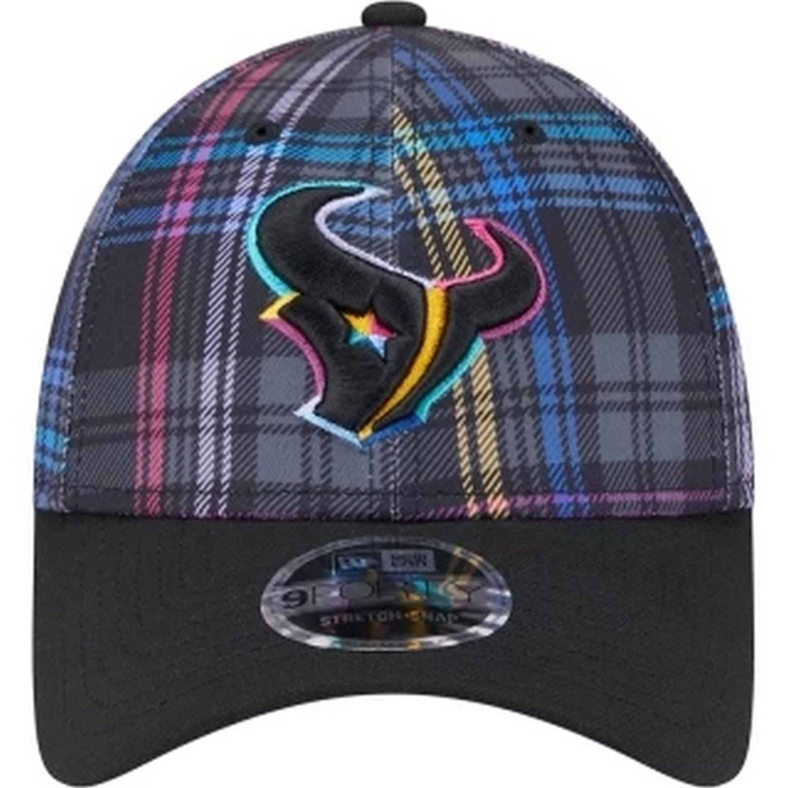 Vista 2 Boné 9FORTY Stretch Snap Houston Texans NFL Crucial Catch 2024 new era multicolorido