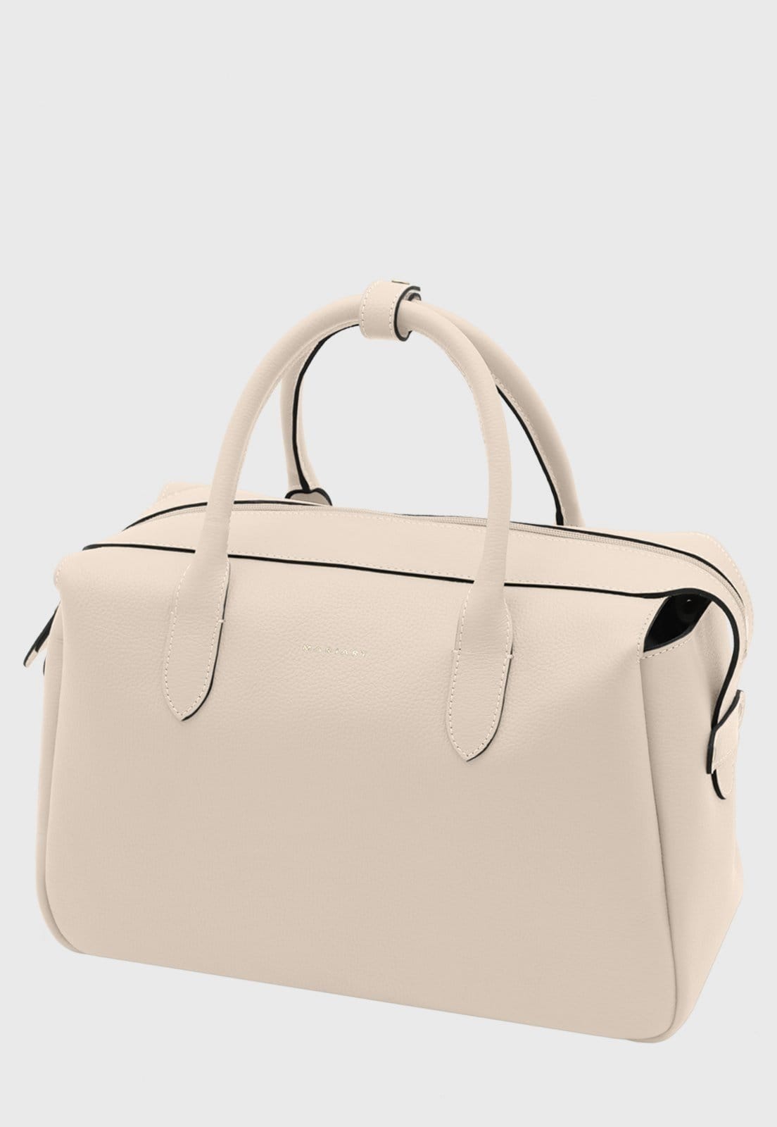 Bolsa Bowling Couro Mariart Jambu Off White