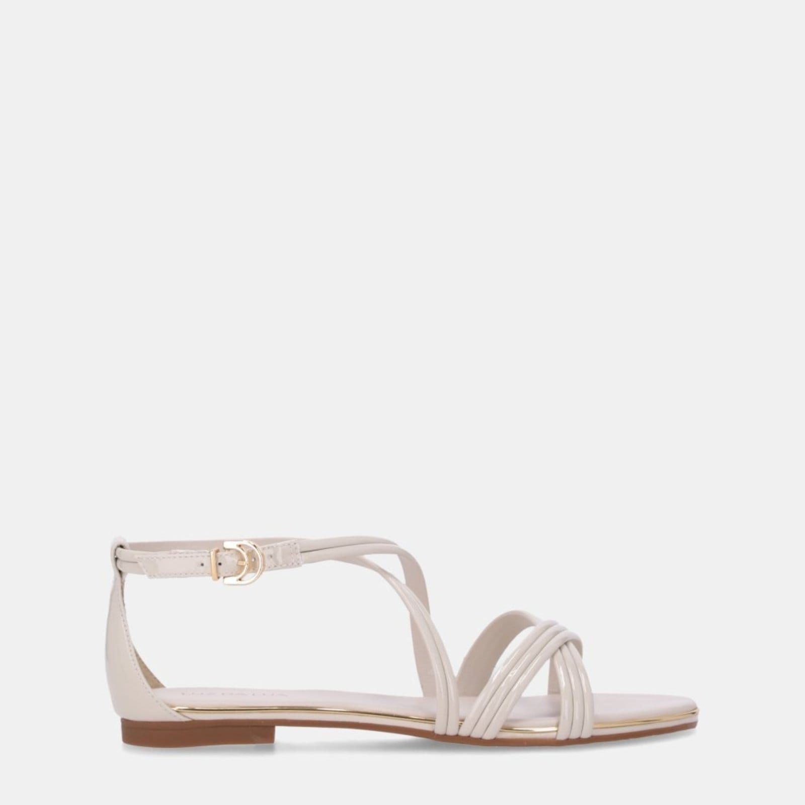 Sandália Rasteira Luz da Lua - 54870072 Luz Da Lua Off-white