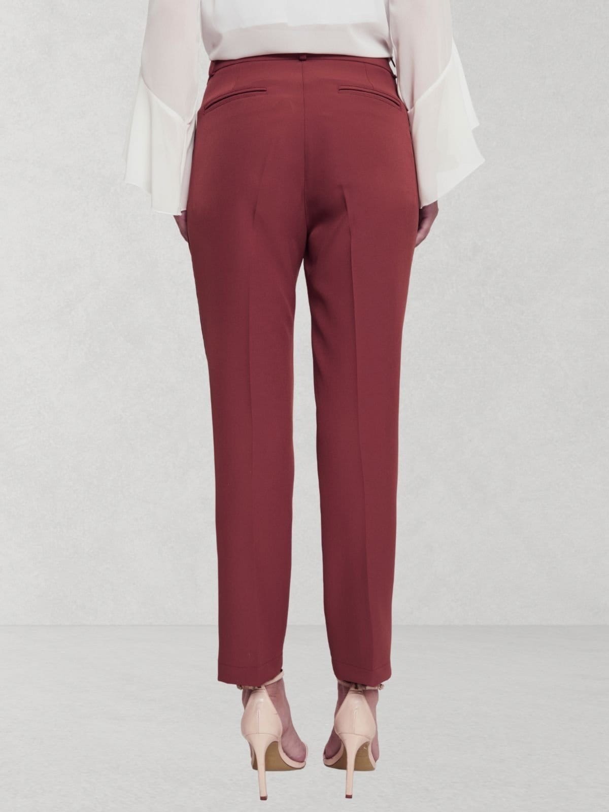 Vista 2 Calça Via Lessa Nimes Alfaiataria Slim Via Lessa vinho