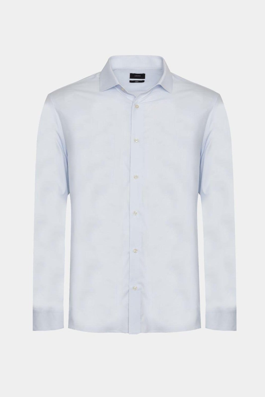 Camisa Aramis Manga Longa Regular Liso Azul e Branco
