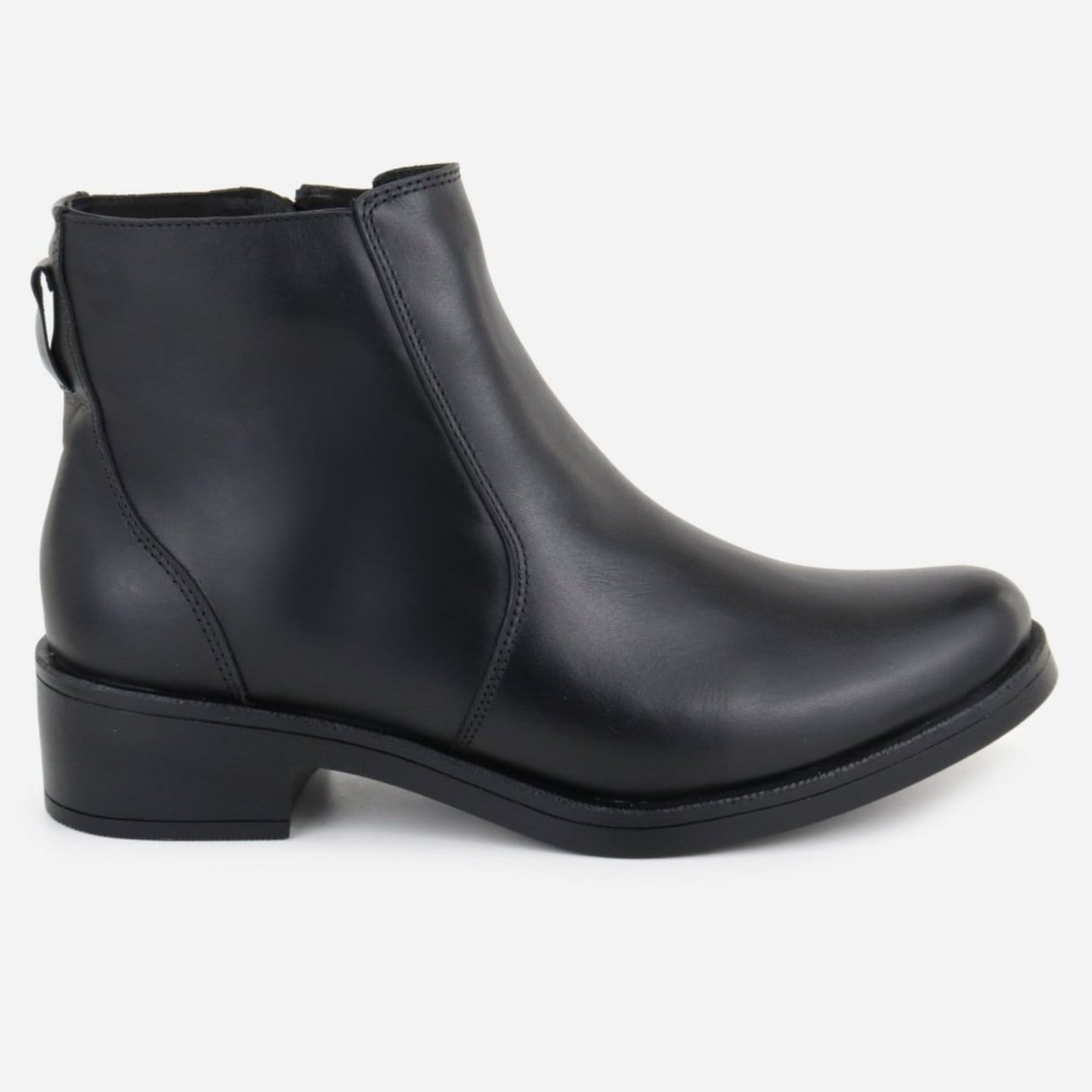 Vista 2 Bota Couro Botinha Maria Paula Dia a Dia Casual MARIA PAULA preto