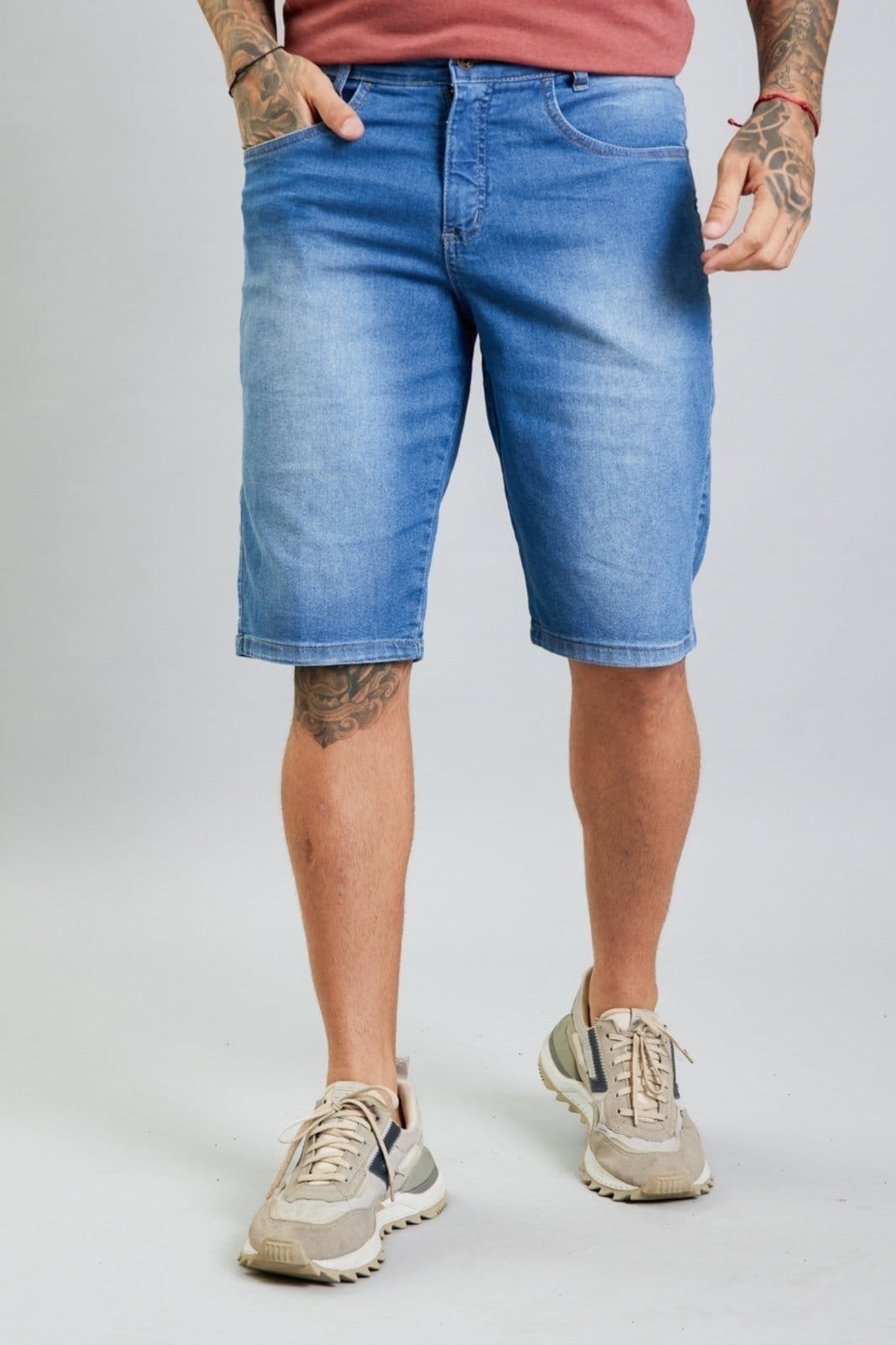 Bermuda Jeans Slim Fit Masculina Lemier Collection