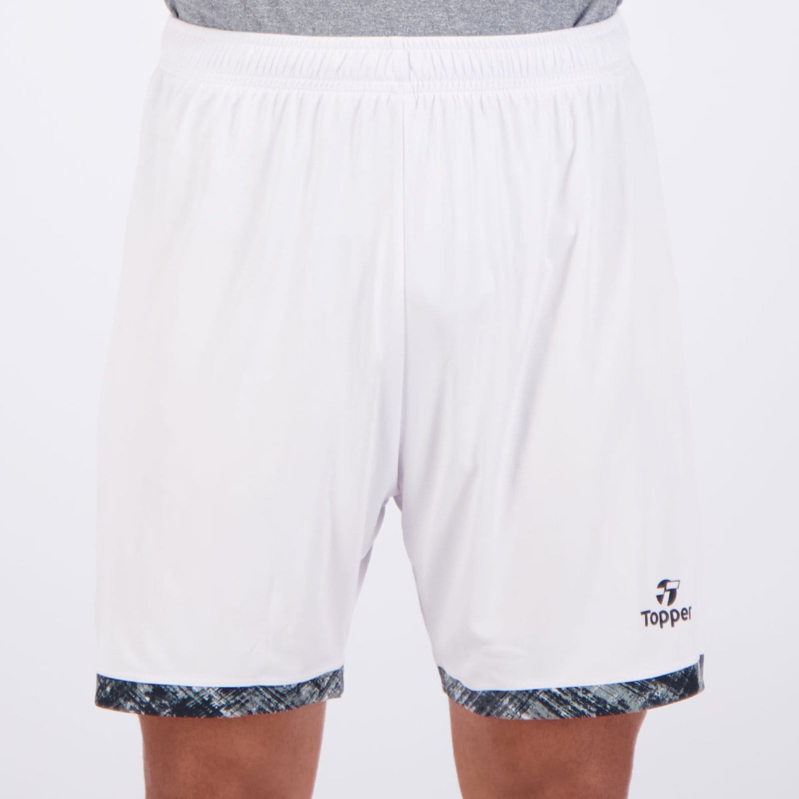 Vista principal Calção Topper Impact e Preto Topper branco