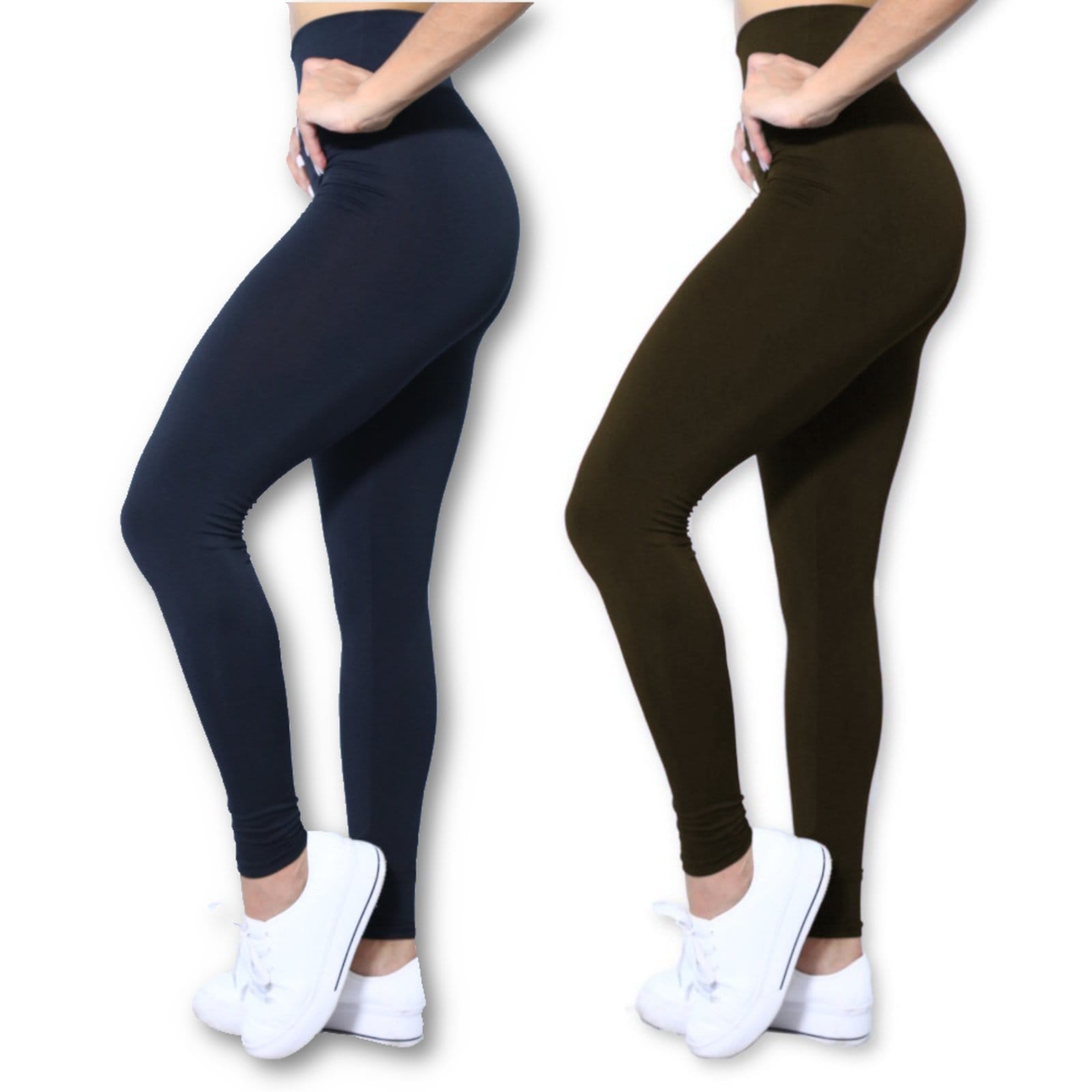 Kit 2 Calças Legging Heide Ribeiro Leg Basic Suplex Ginástica e