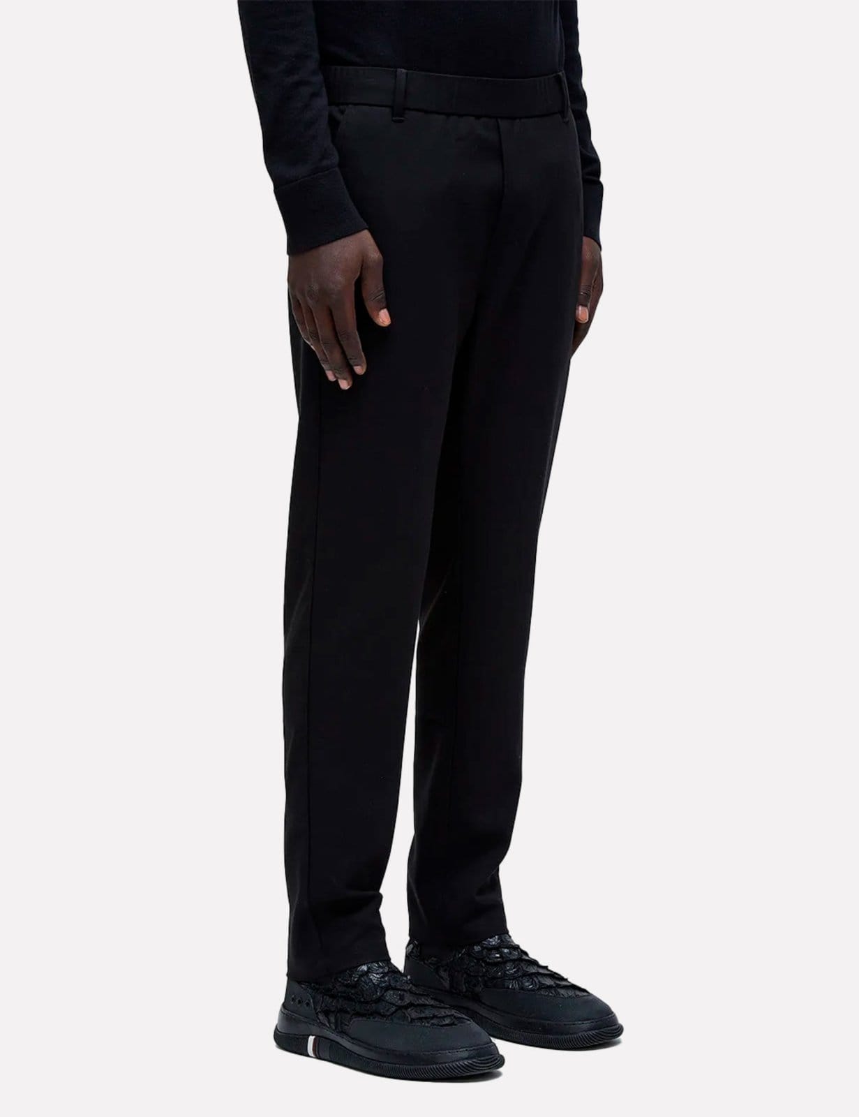 Vista 2 Calça Osklen Masculina Regular Alfaiataria Knit Preta Osklen preto