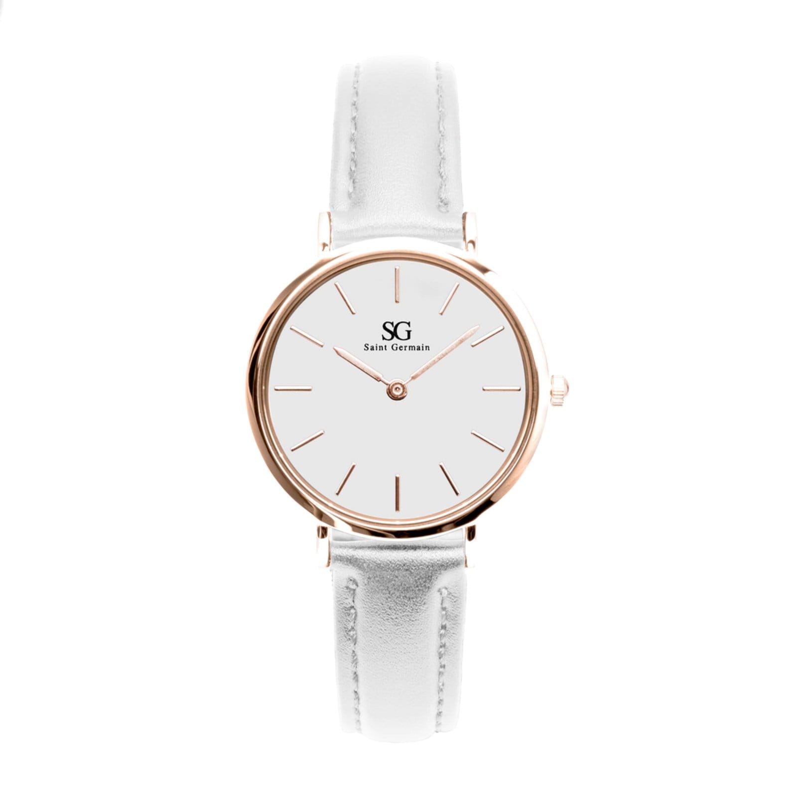Vista principal Relógio Feminino Saint Germain Branco Queens Rosé Gold 32mm Saint Germain Brand branco rosé