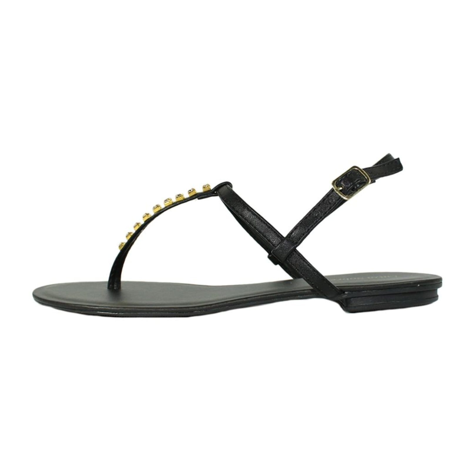 Vista 2 Rasteira Luiza Sobreira Strass Mod. 2038 Luiza Sobreira preto