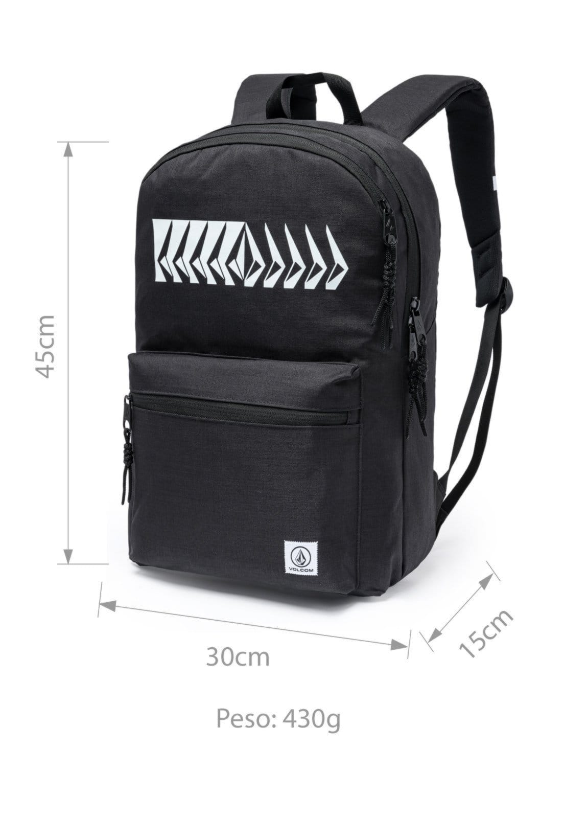 Mochila Casual Volcom Bolsa Espaçosa Masculina Resistente - 2