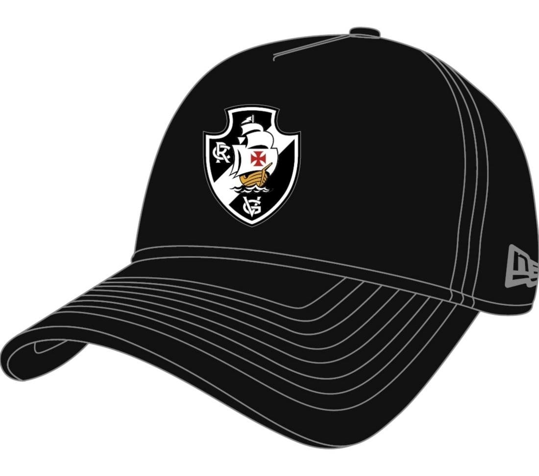 Vista principal Boné New Era 9forty Aframe Snapback Vasco new era preto