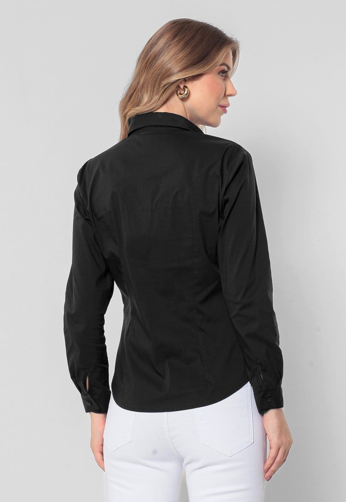 Vista 2 Camisa Intens Manga Longa Algodão Intens verde