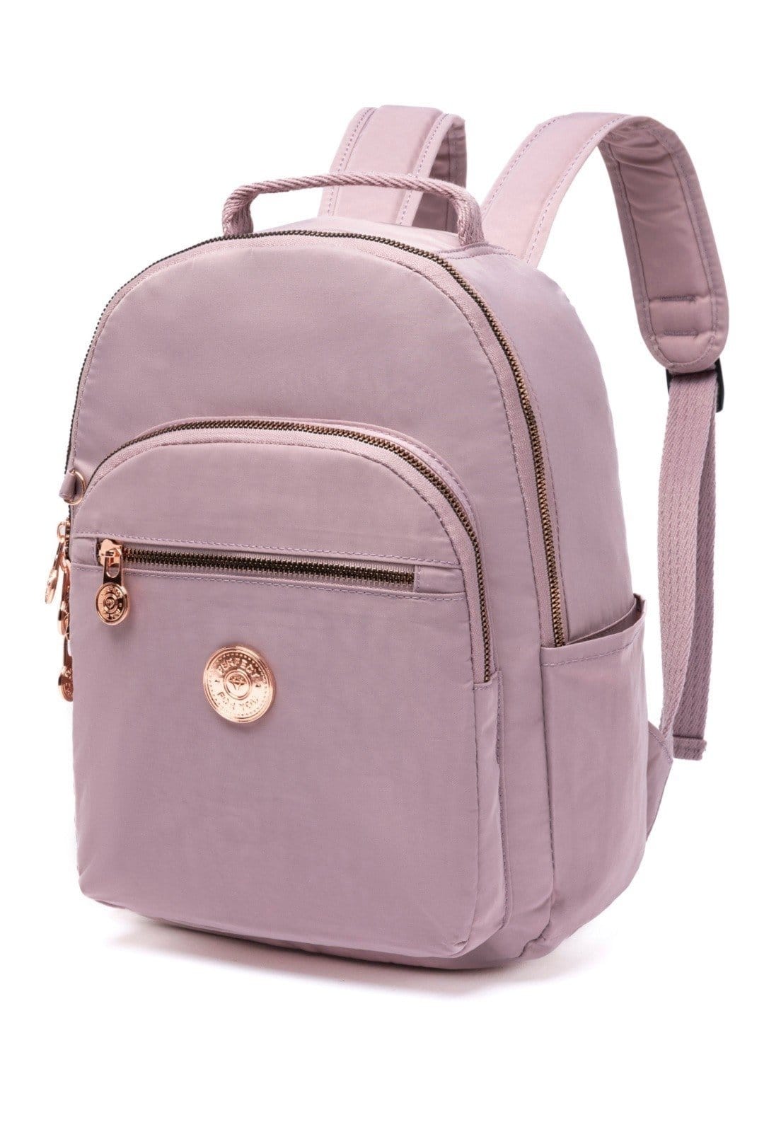 Vista 2 Mochila Feminina Escolar Resistente Trabalho Casual Reforçada Perfect For You rosa