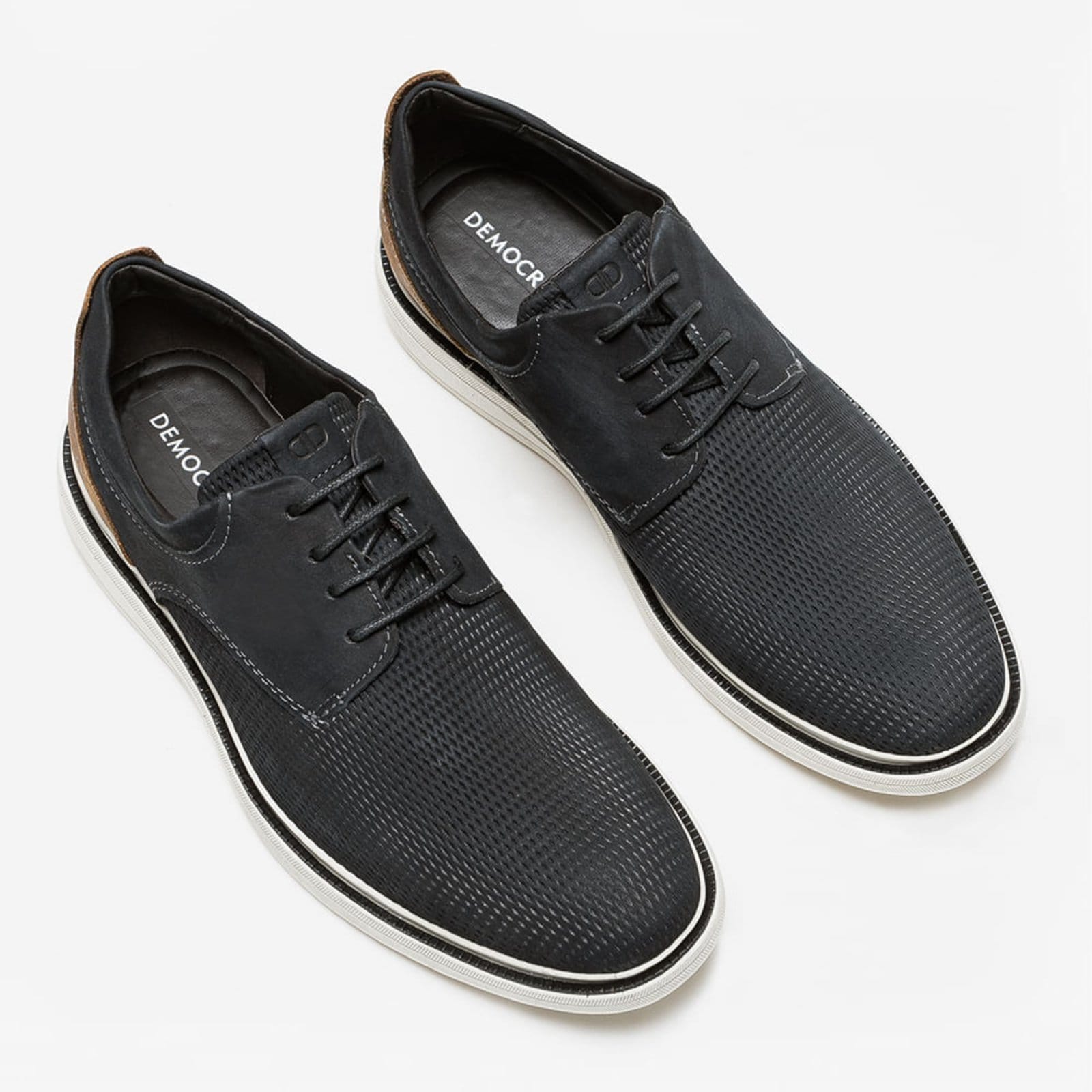 Vista 2 Sapato Social Democrata Com cadarço Navy DEMOCRATA azul navy