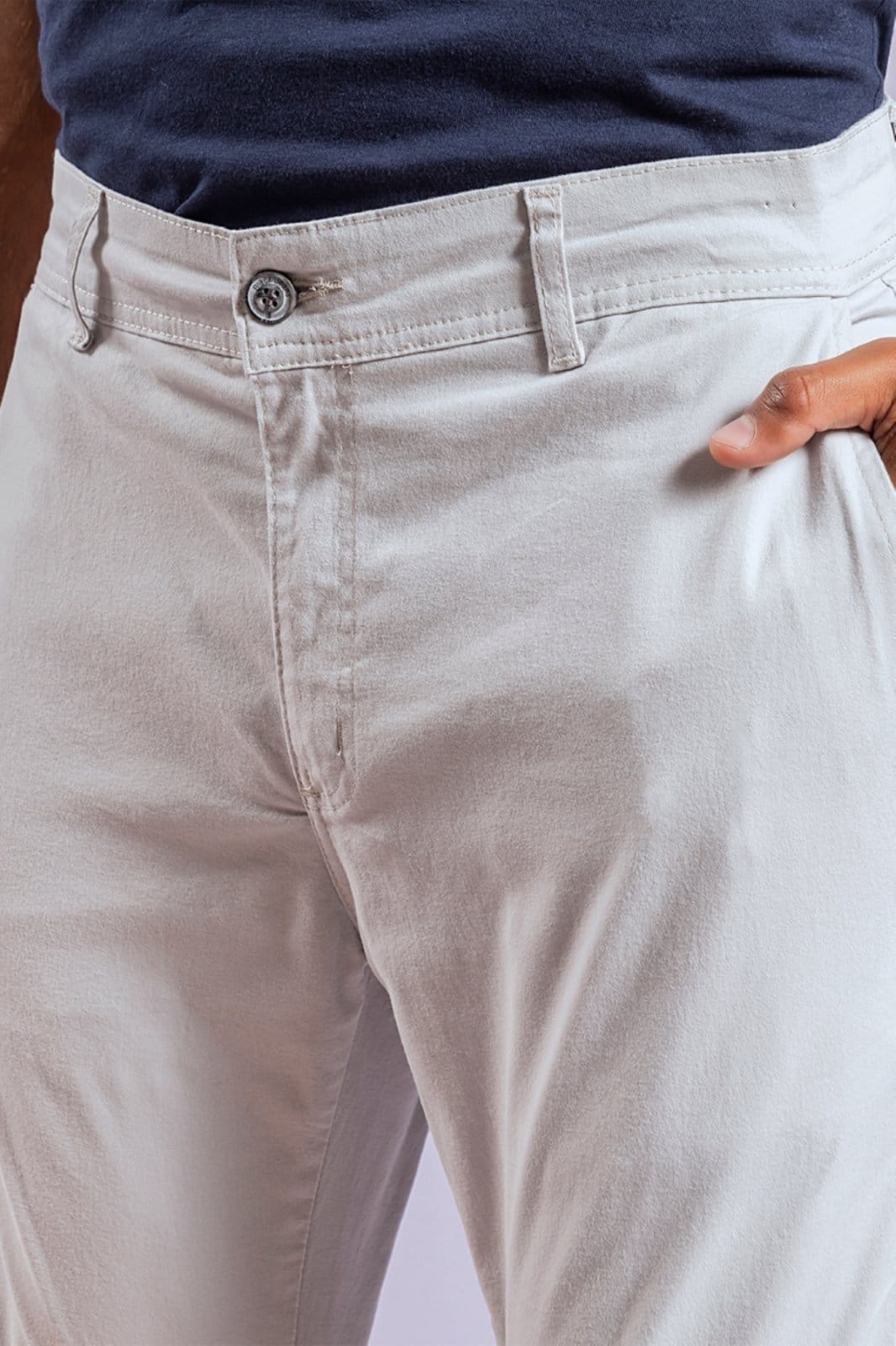 Vista 2 Calça Sarja Masculina - Sport Fino - Black Jeans - Gelo Black Jeans branco black