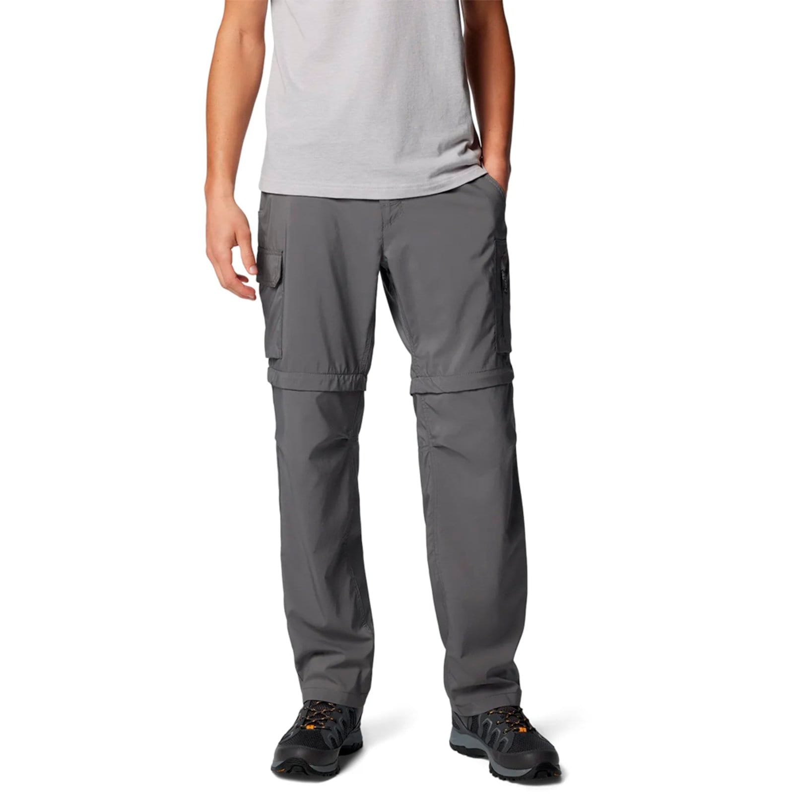 Vista principal Calça Columbia Silver Ridge Util Convertible Cinza Masculino Columbia cinza silver