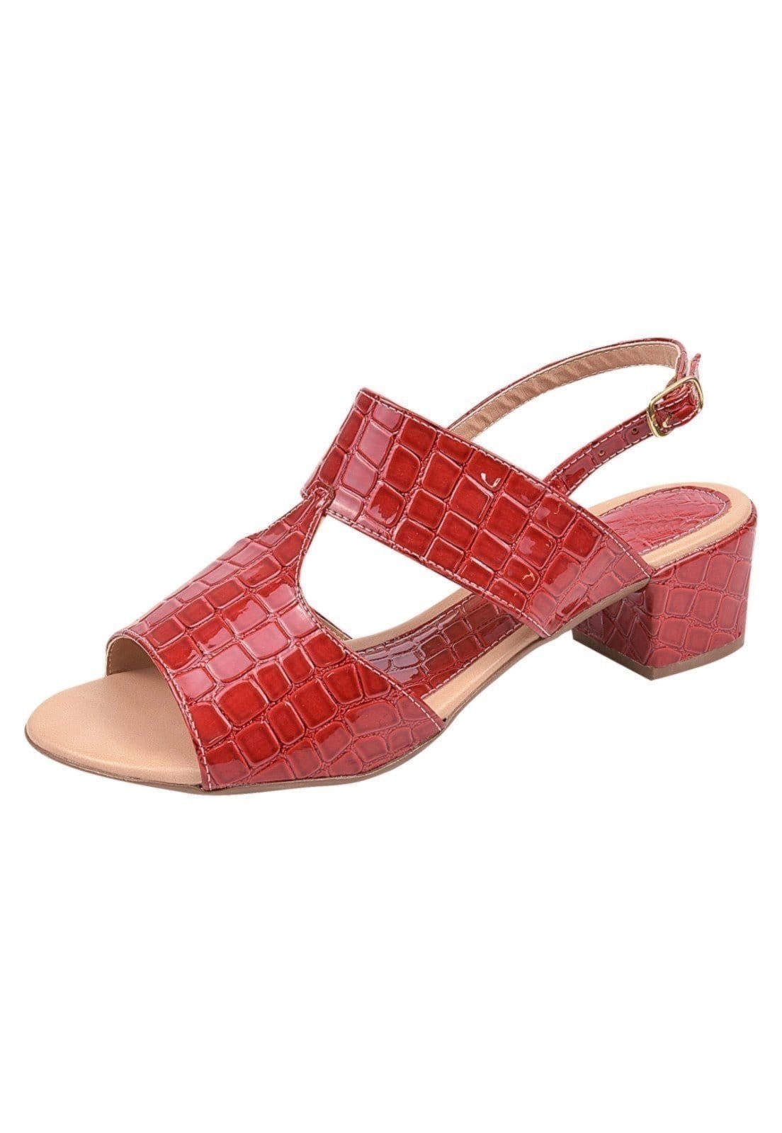 Sandália Donna Santa Verniz Croco