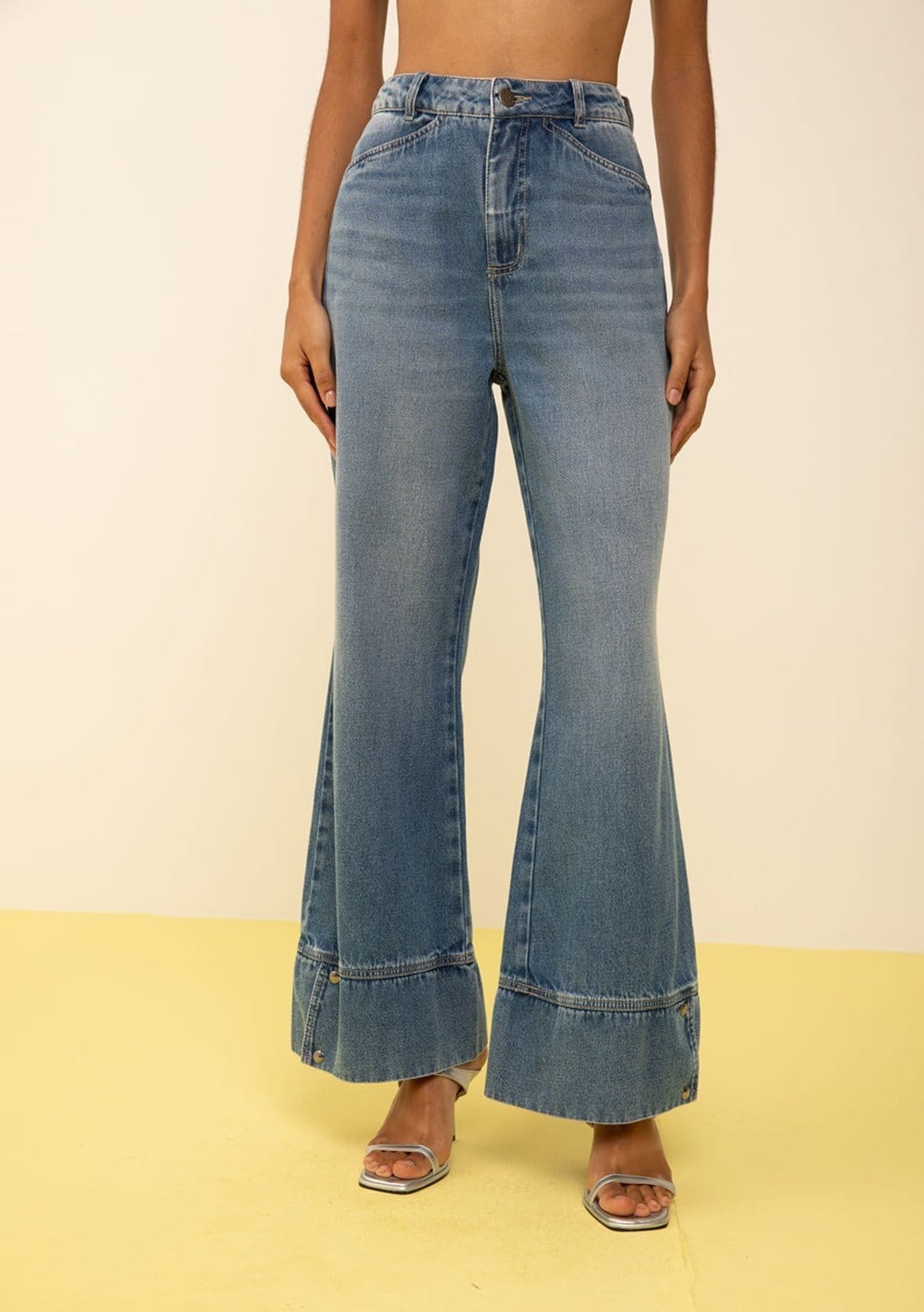 Vista 2 Calça Zinco Wide Alta Zinco roxo