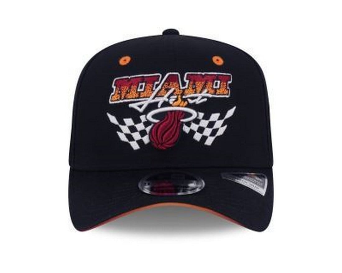 Vista 2 Boné New Era 9SEVENTY Strtch Snap Miami Heat NBA new era preto