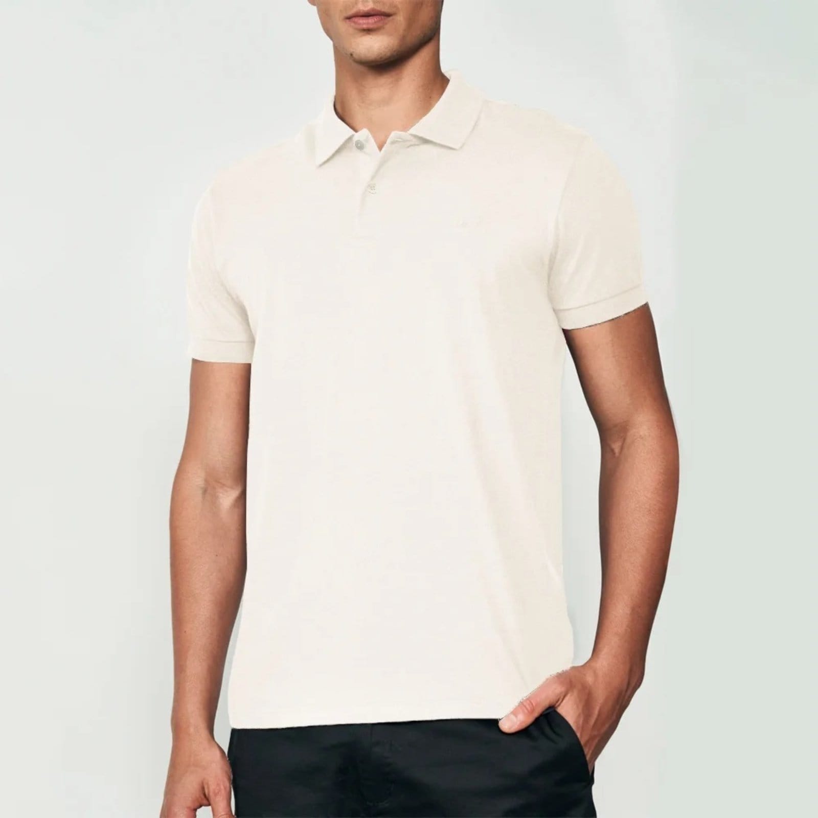 Camisa Polo Colcci Lisa Ou25 Off White Masculino