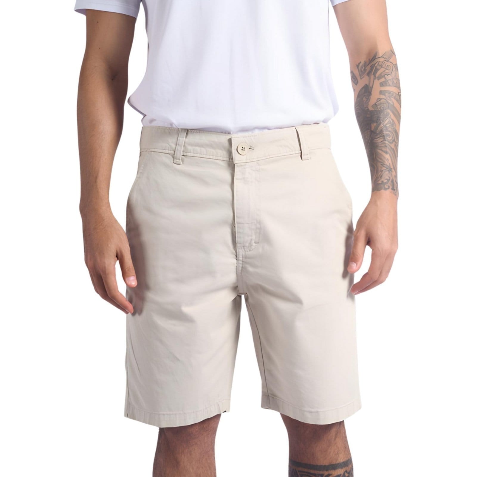 Bermuda Masculina Sarja Oceano Chino Color