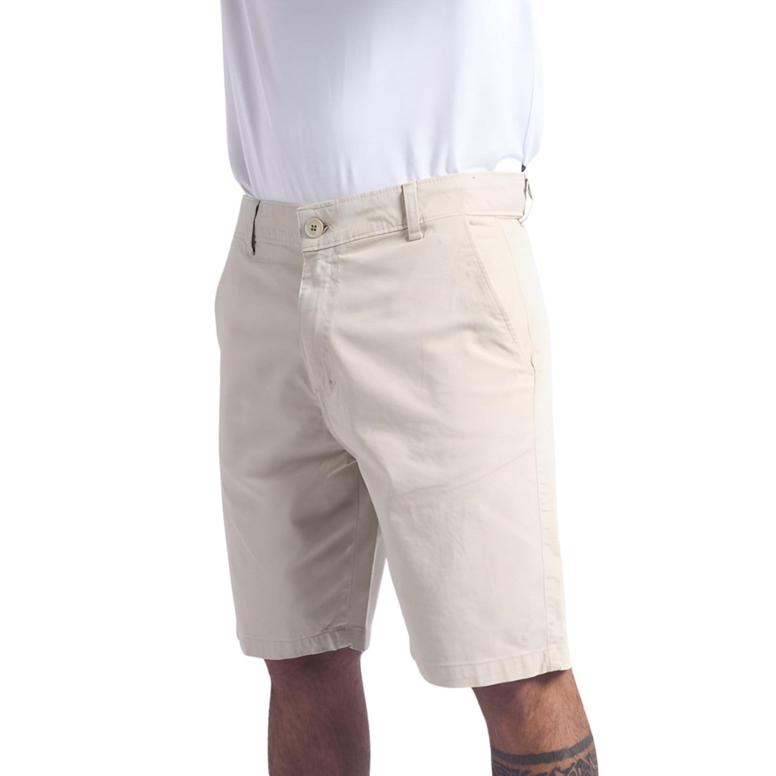 Vista 2 Bermuda Masculina Sarja Oceano Chino Color Oceano bege