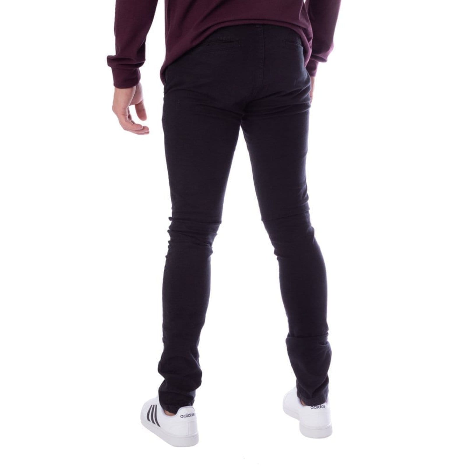 Vista 2 Calça Masculina de Sarja HMO Jeans Skinny HMO Jeans preto