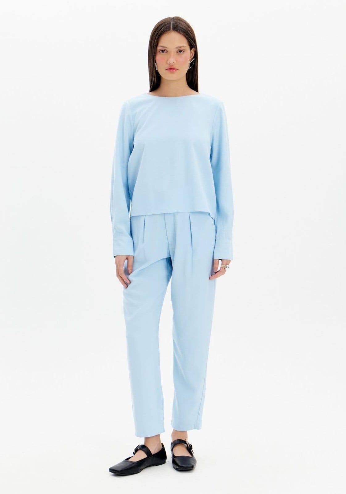 Calça Baggy Cintura Alta