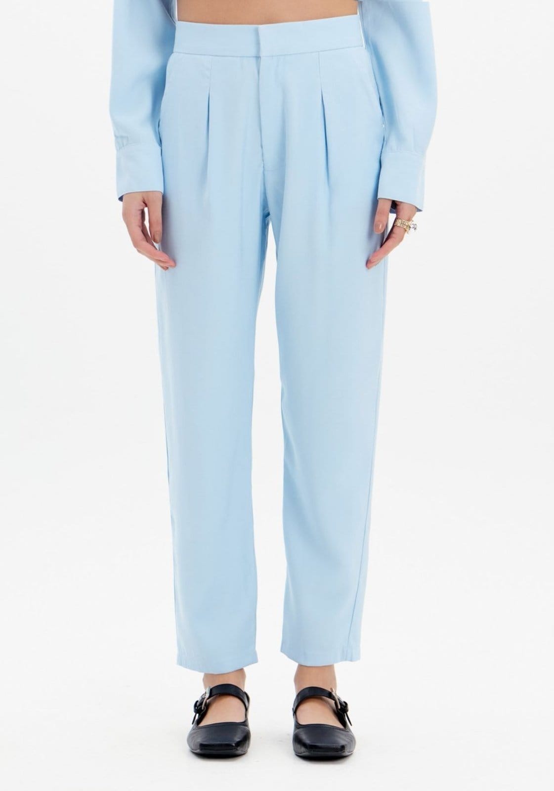 Vista 2 Calça Baggy Cintura Alta My Favorite Things azul