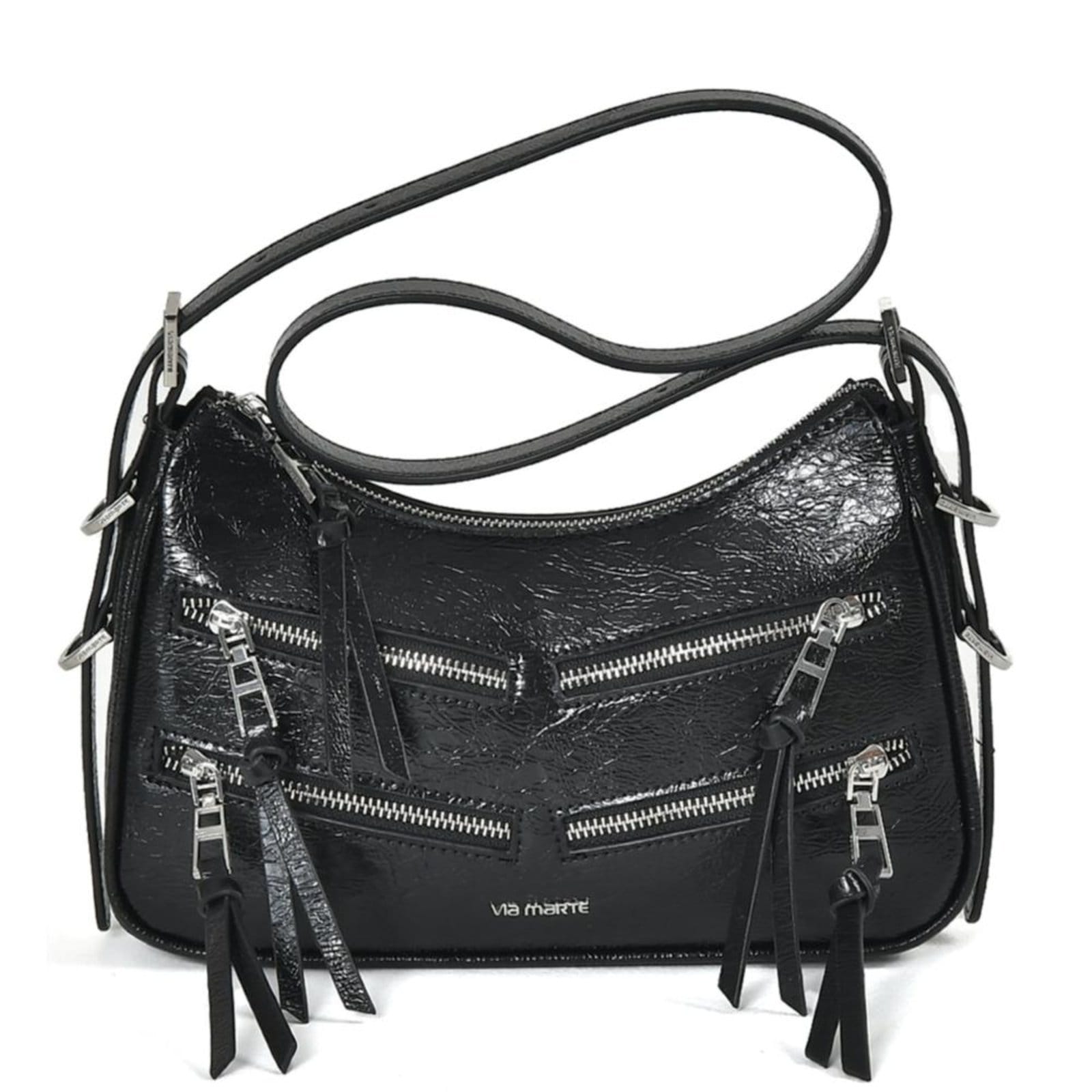 Bolsa Feminina Via Marte Shoulder B1-204 Preto
