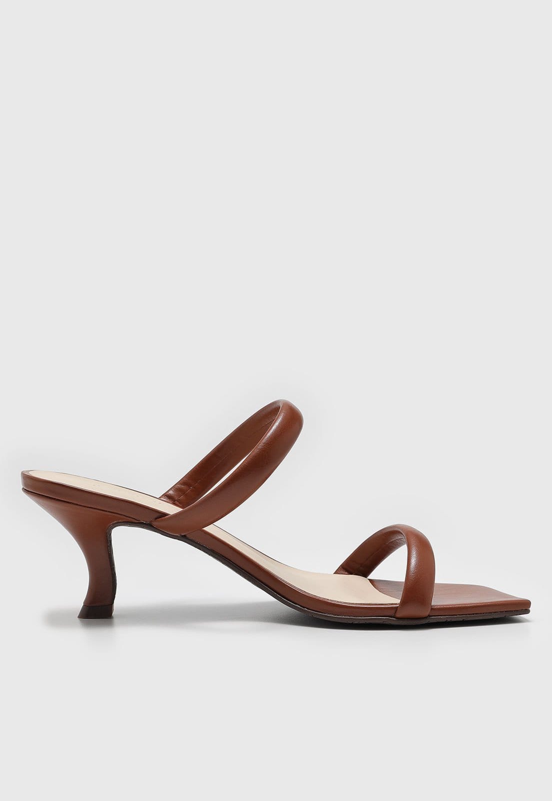 Vista 2 Sandália Feminina Capodarte Tiras Quadrada Capodarte marrom