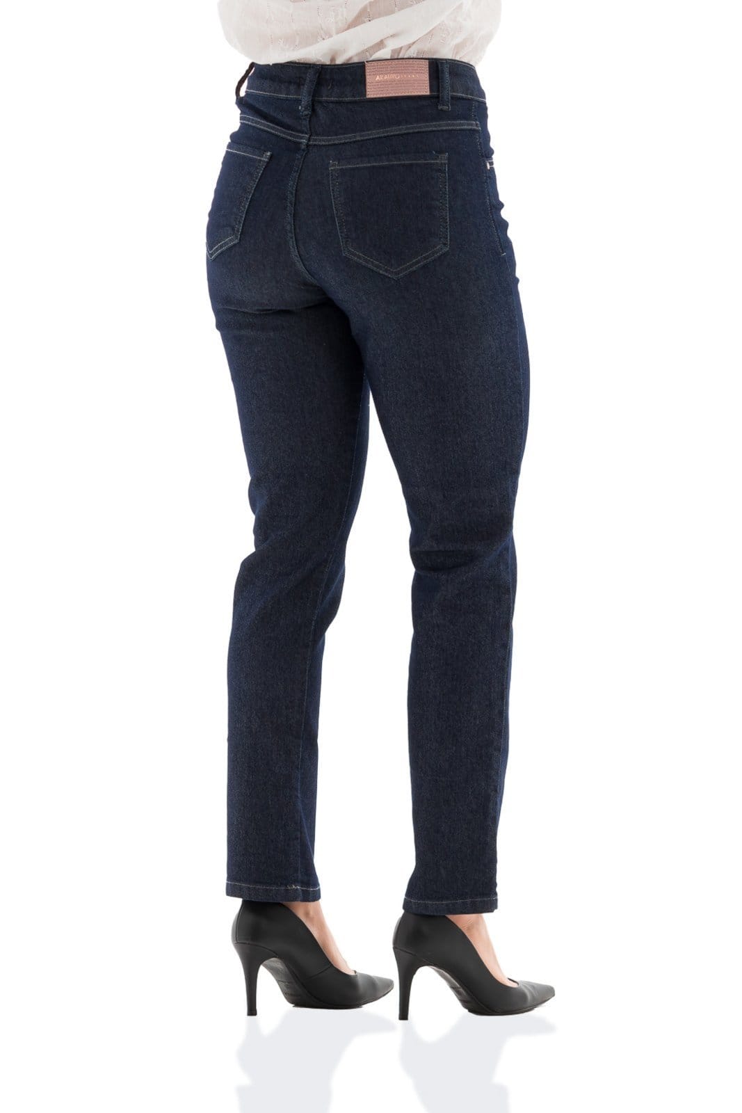 Vista 2 Calça Feminina Arauto Promoção ARAUTO JEANS azul marinho/jeans
