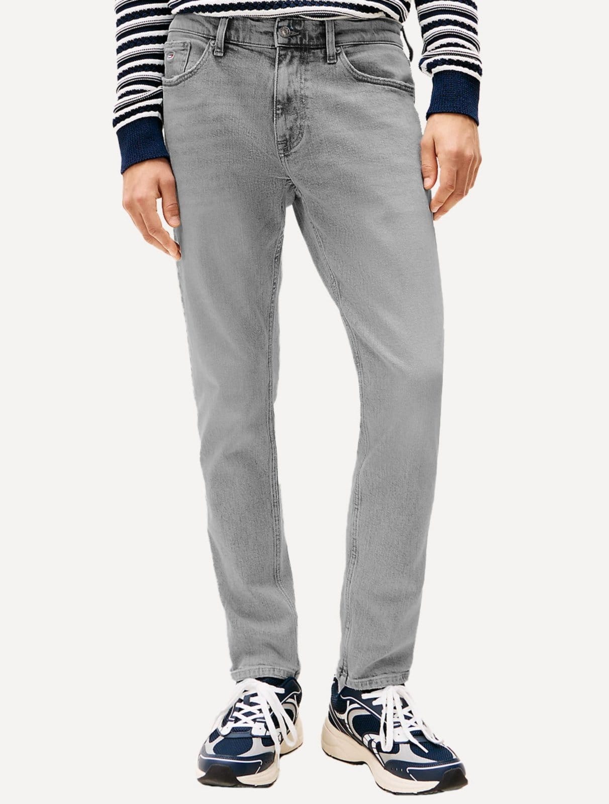 Calça Tommy Jeans Masculina Slim Austim Stone Escuro