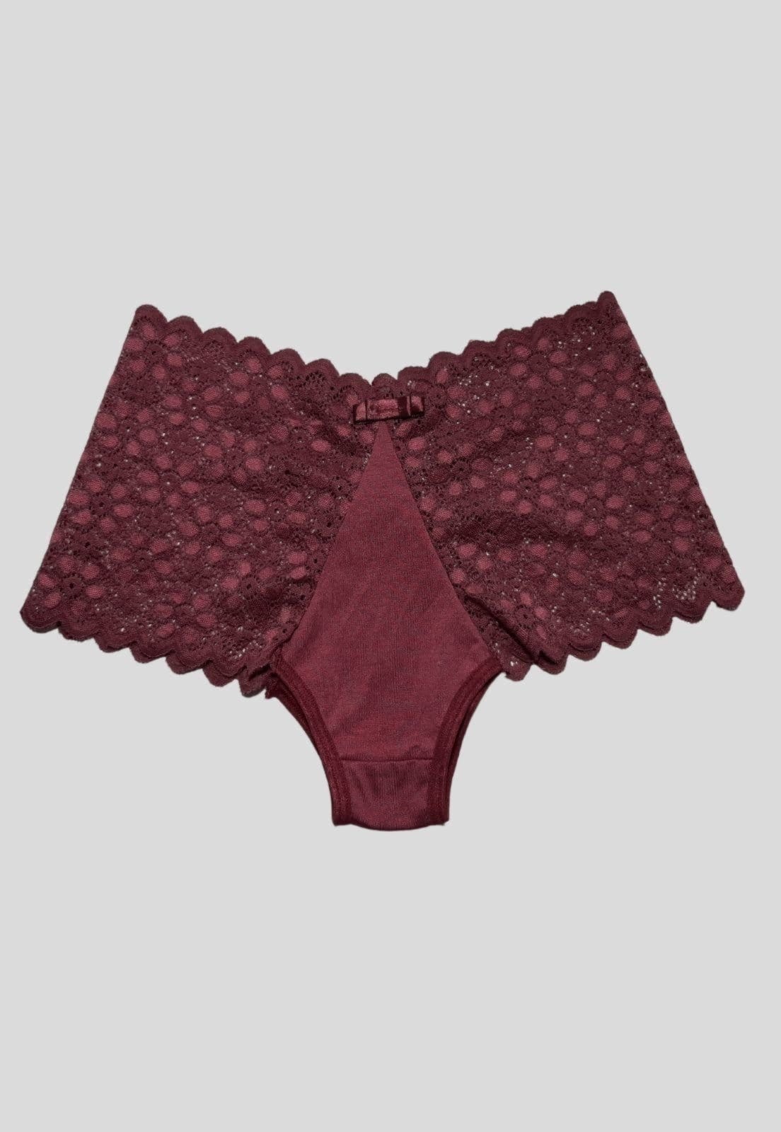 Calcinha Plus Size Com Renda Atraente Cintura Alta Vekyo