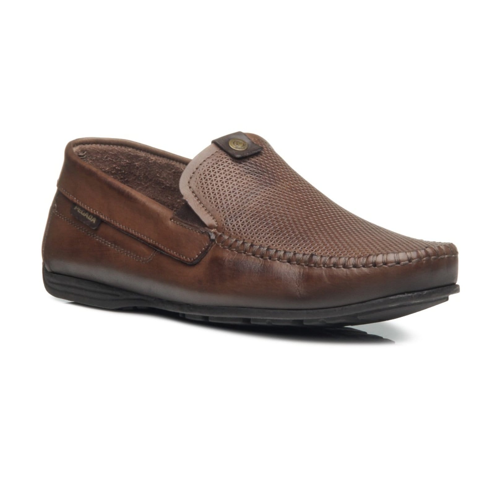 Vista 2 Mocassim Pegada 140741 Masculino - Pinhao PEGADA marrom