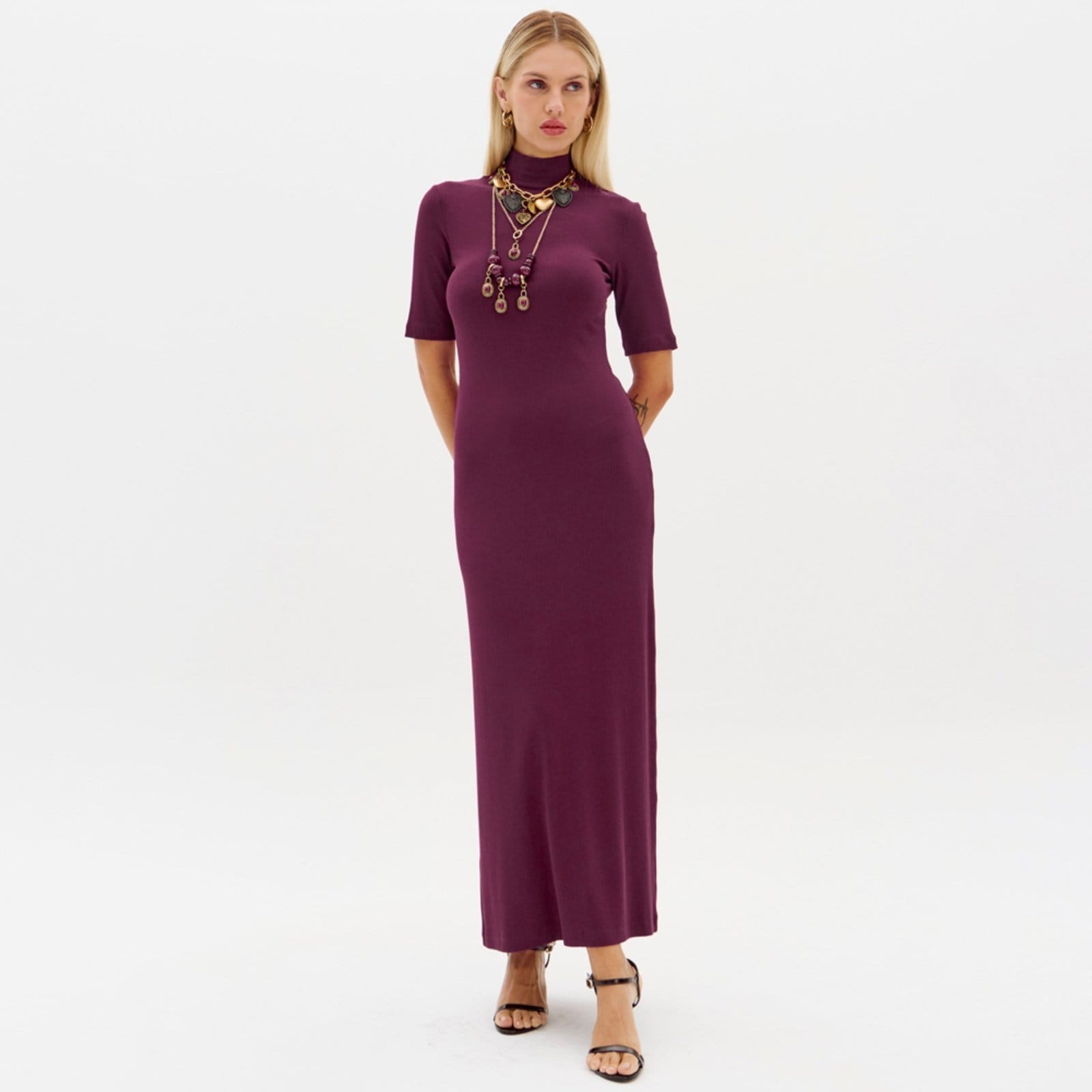 Vestido Super Mid Lança Perfume Canelado Ou26 Feminino