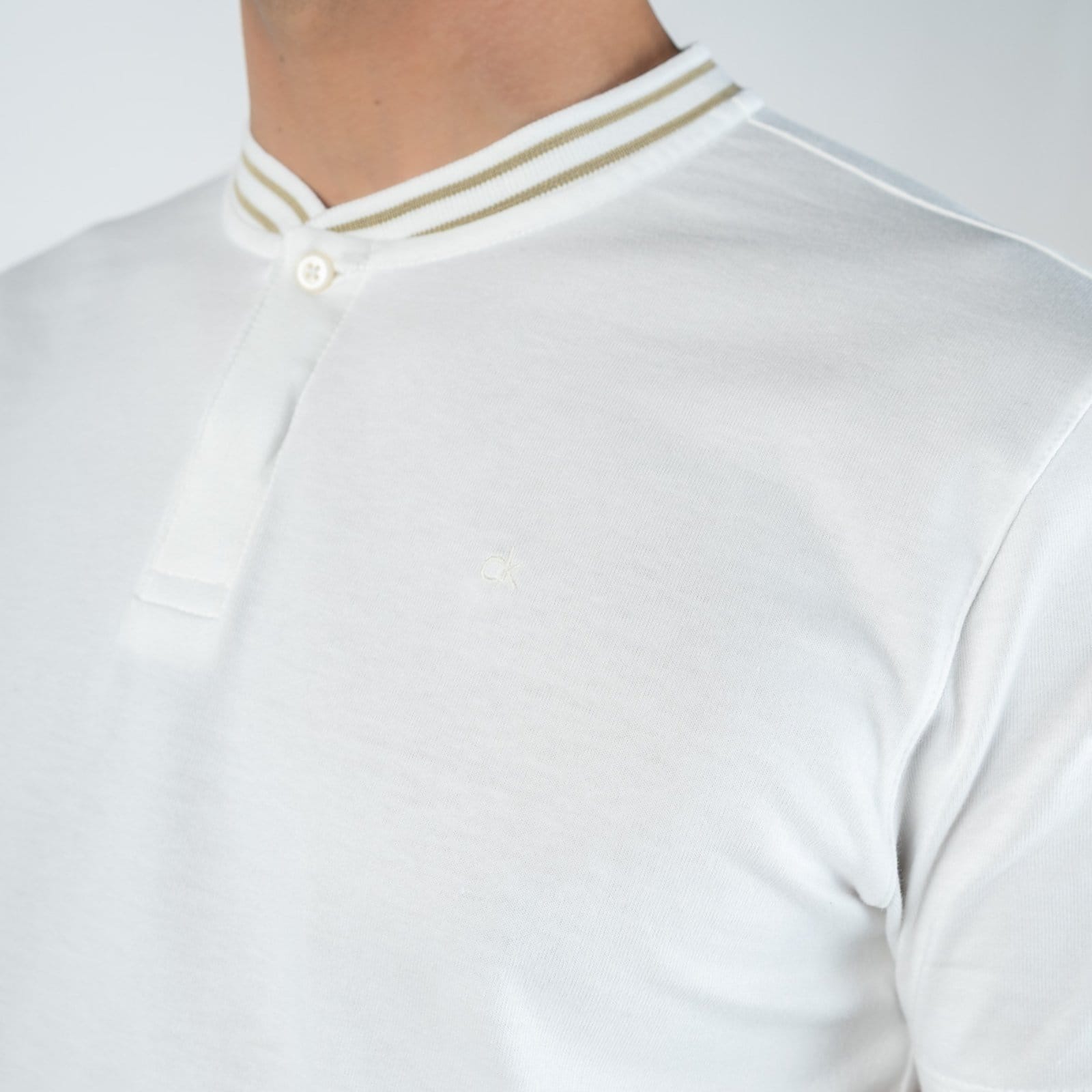 Vista 2 Camisa Polo Friso Calvin Klein Slim Calvin Klein bege