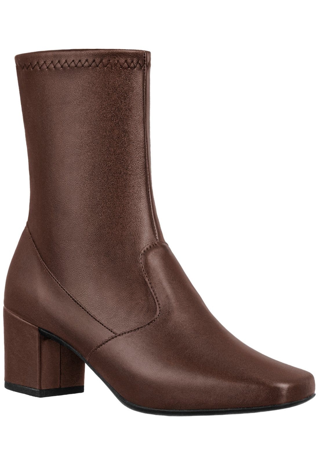 Bota GiGiL Bico Quadrado Stretch Salto Grosso Terra