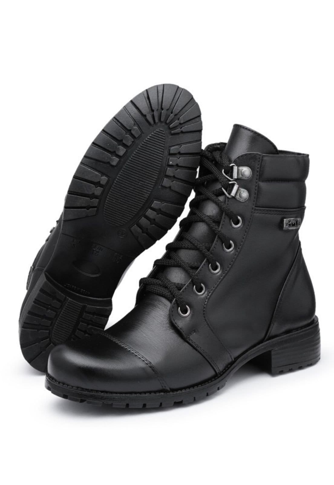 Bota Coturno Feminina Cadarço Confortavel 600