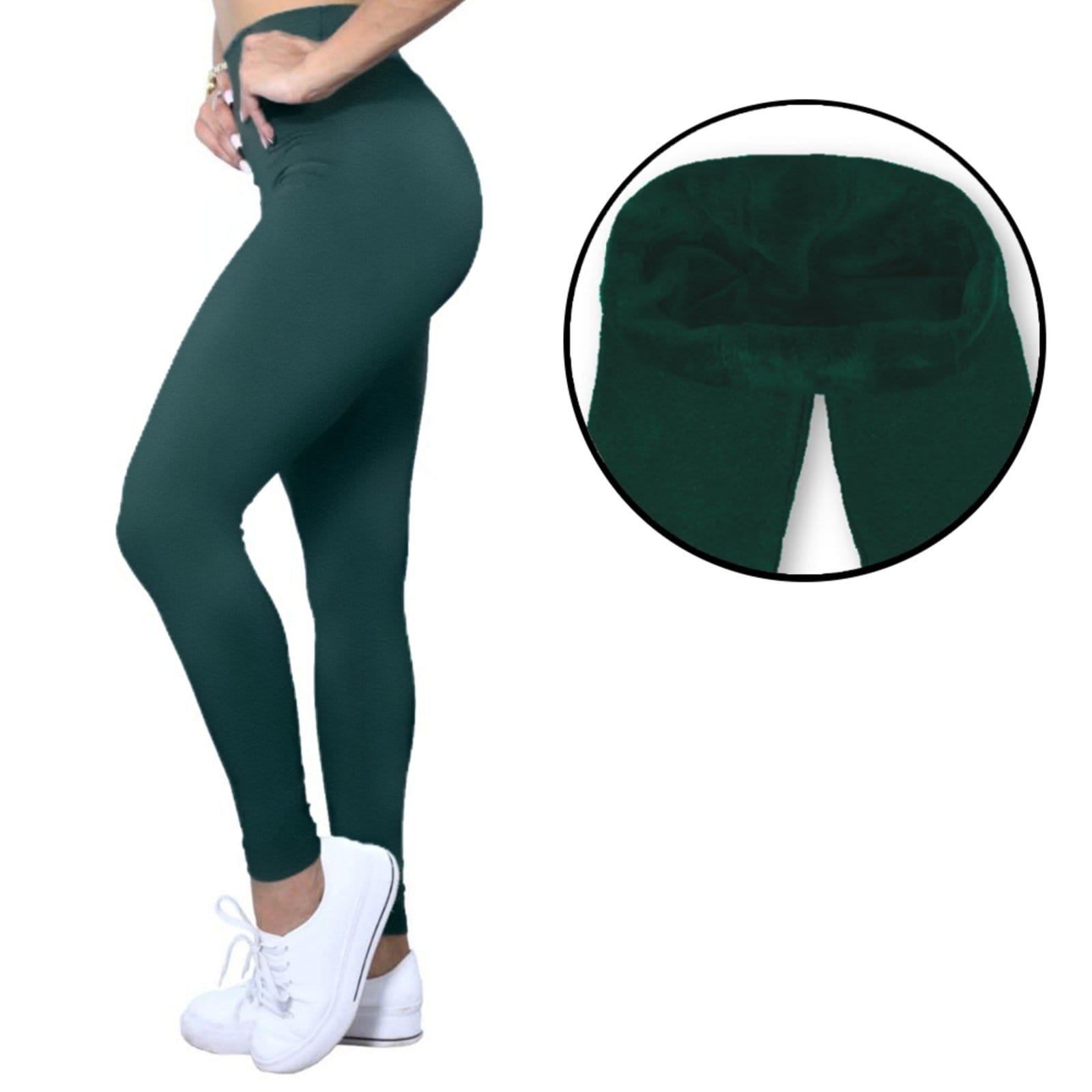 Calça Legging Heide Ribeiro Flanelada Térmica Militar