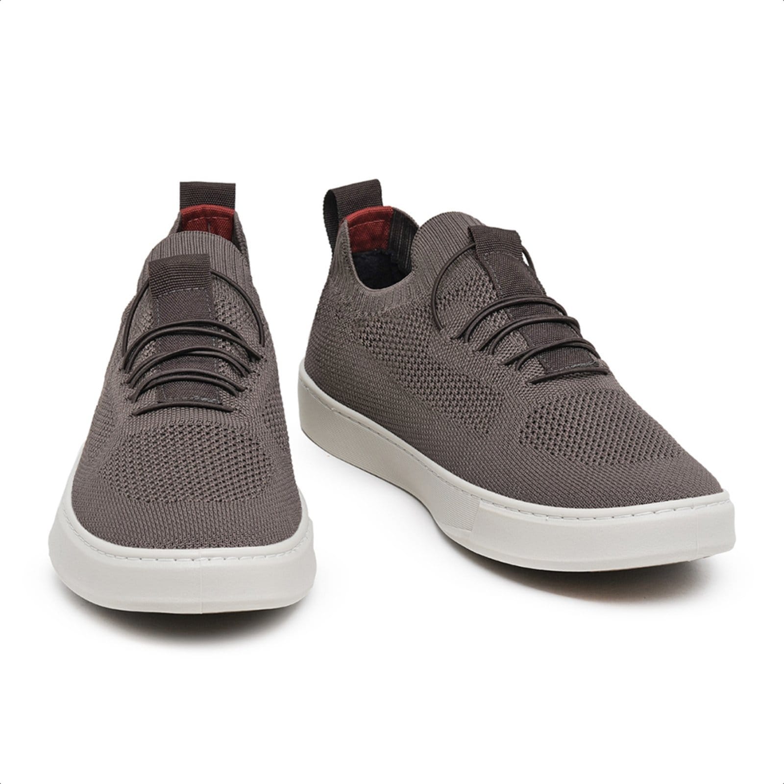 Vista 2 Tênis Casual Knit Malbork Masculino em Tecido Respirável K-7000M Malbork marrom