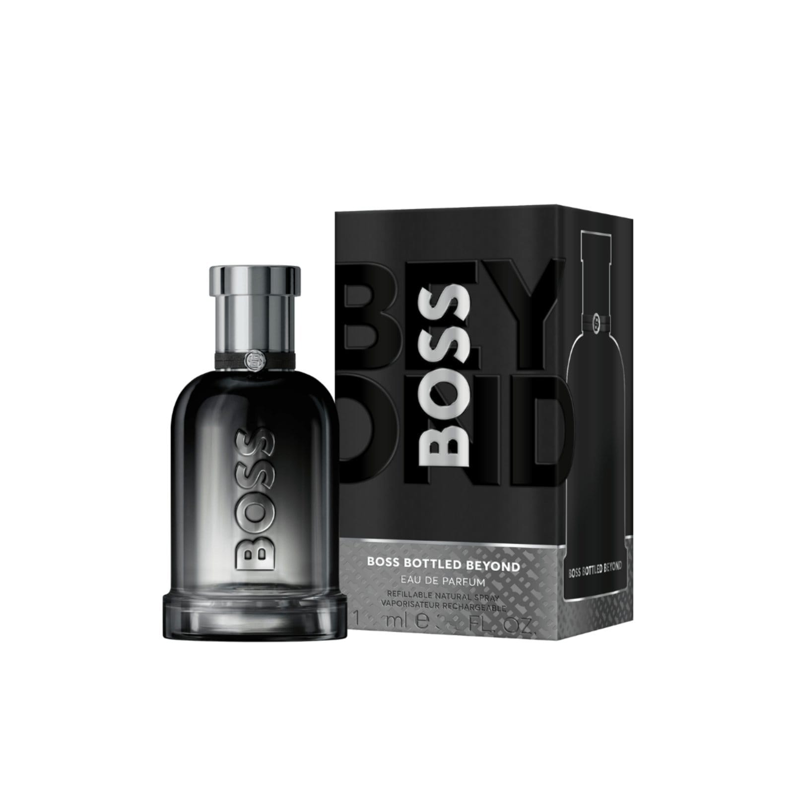 Vista 2 Hugo Boss Bottled Beyond Eau de Parfum - Perfume Masculino Hugo Boss cinza