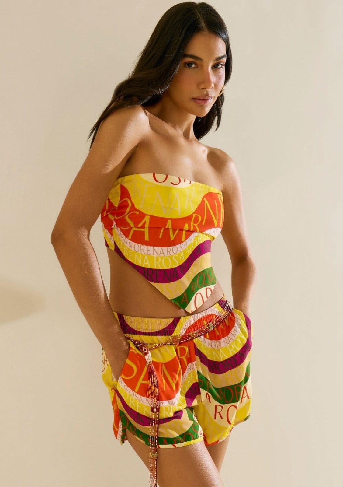 Lenço Morena Rosa Pequeno Amarelo