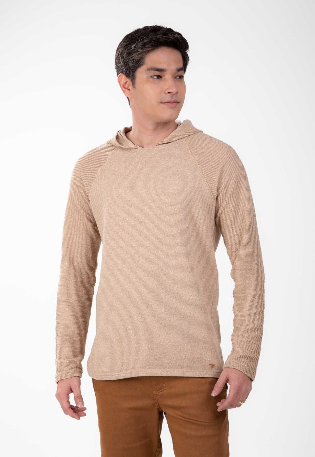 Blusão Capuz Traymon Malha Texturizada Kaki Medio