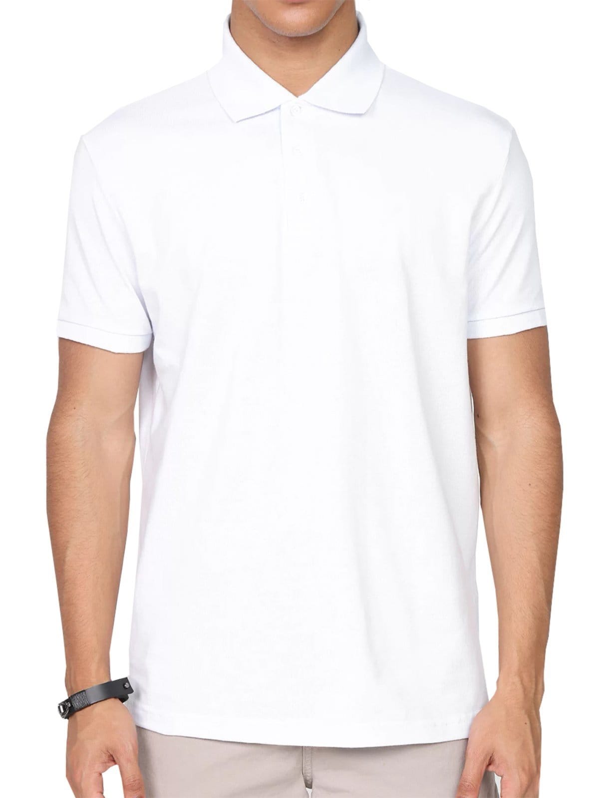 Polo Ellus Masculina Piquet Classic Branca