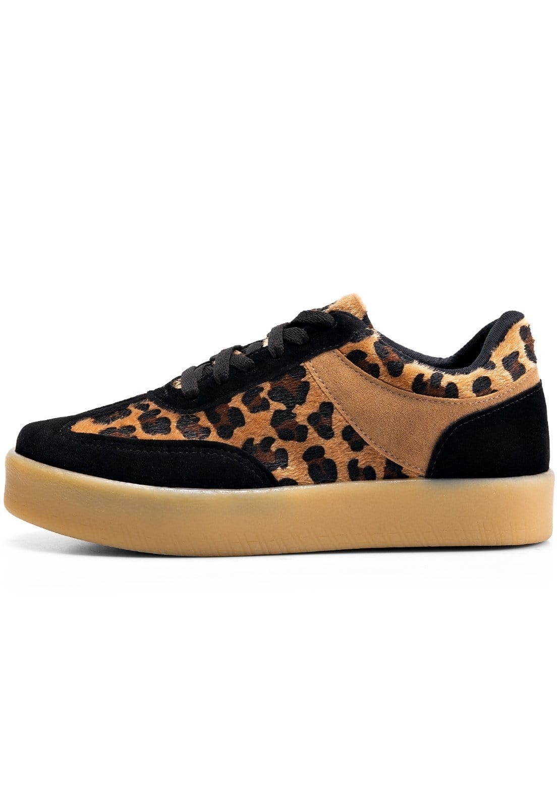 Tênis Feminino Lumiss Casual Confortável Flatform Camurça