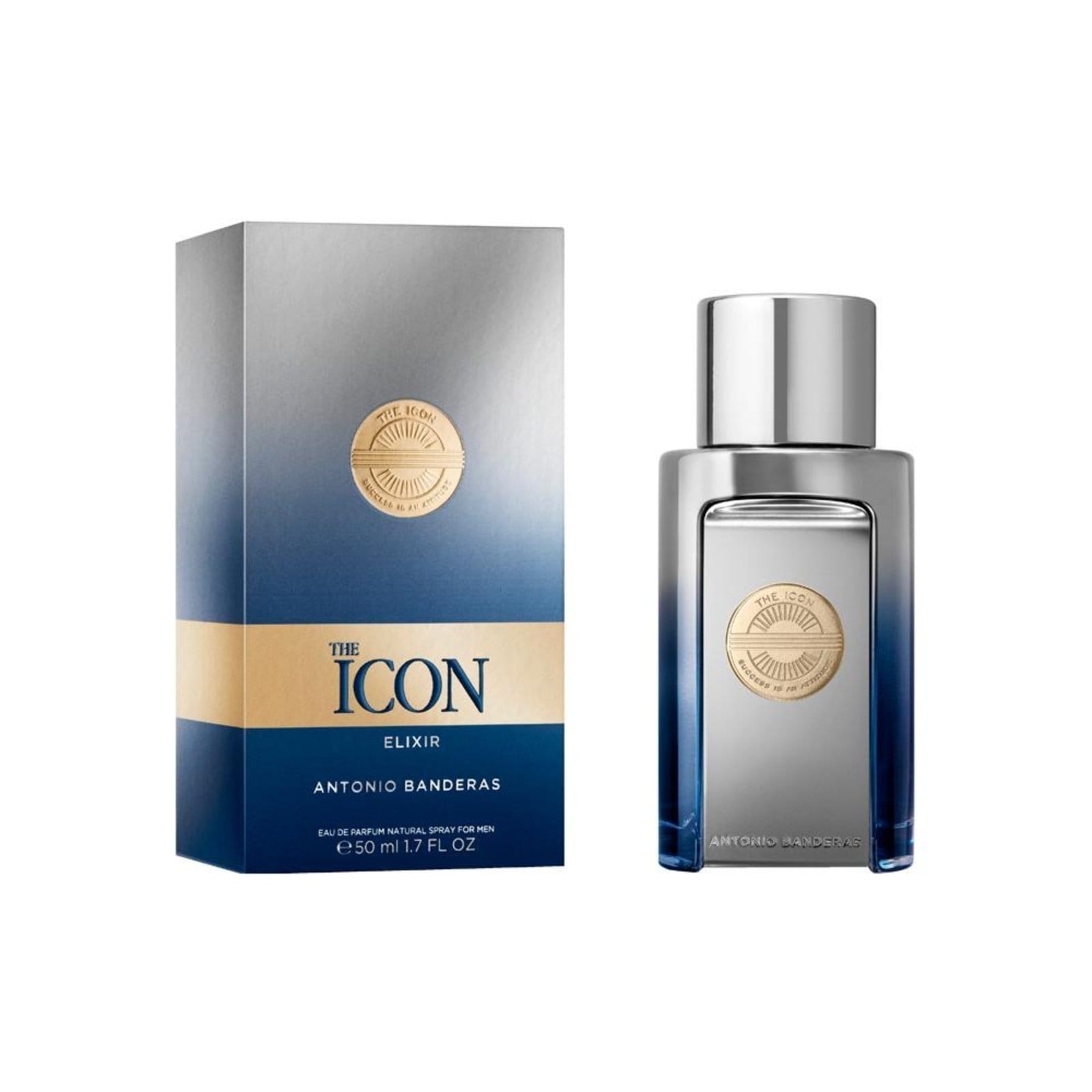 Vista 2 Banderas The Icon Elixir EDP Perfume Masculino 50ml Banderas incolor